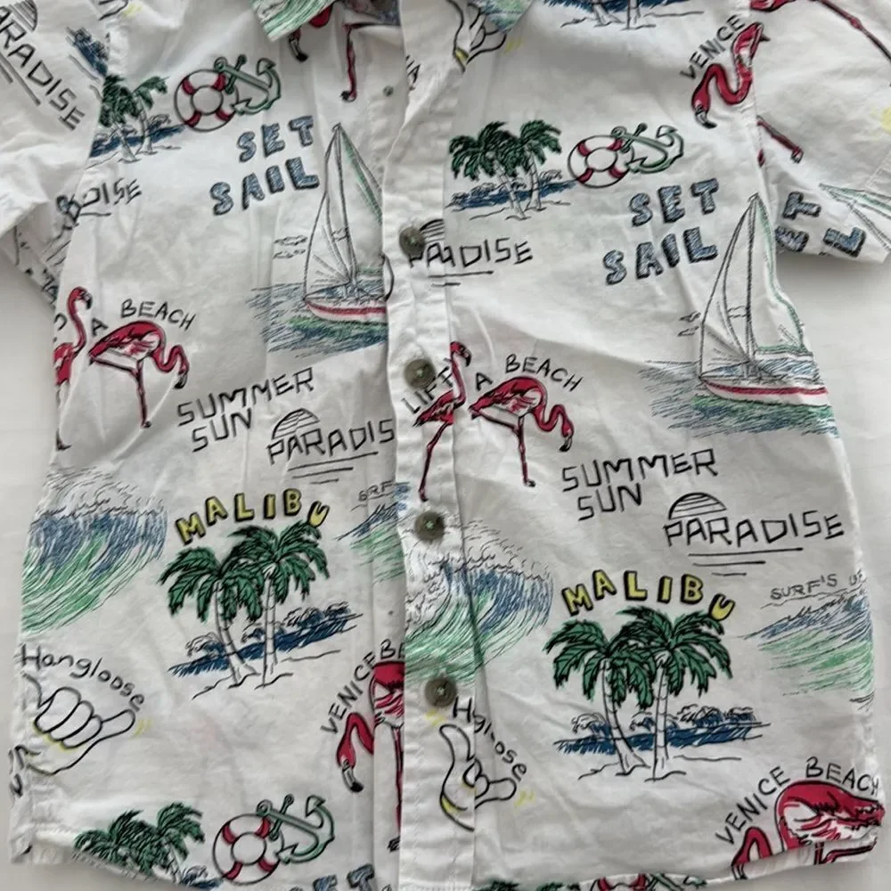 Boys short sleeve button down